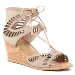 Dolce Vita Lina Lace Wedge Sandals